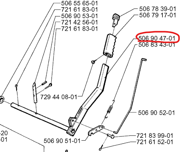 Lifting Lever With Black Handle Come in the group  at Entreprenadbutiken (5010186-02)