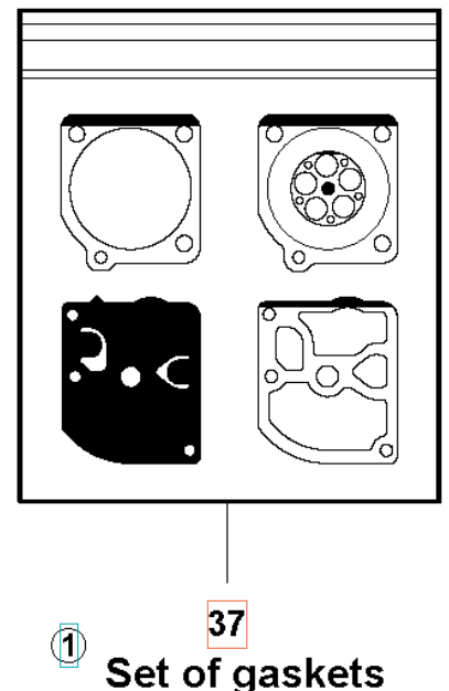 Gasket kit 5310045-52 in the group  at Entreprenadbutiken (5310045-52)