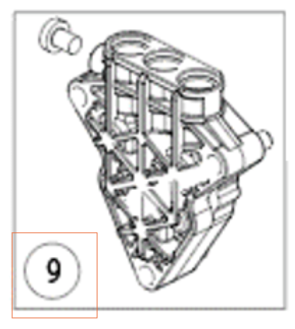 Cylinder Head Cylinder Block 1 5312596-01 in the group  at Entreprenadbutiken (5312596-01)