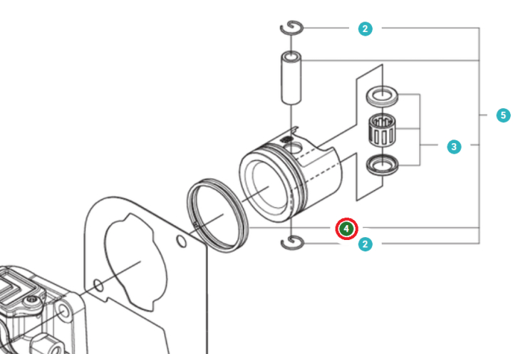 Piston Ring 5375365-01 in the group  at Entreprenadbutiken (5375365-01)