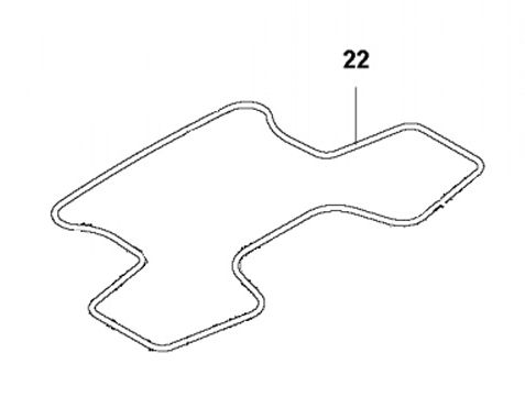 Sealing strip lower front chassis 435X in the group Automower 435X AWD - 2021 at Entreprenadbutiken (5748747-12)