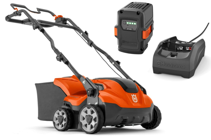 Husqvarna Scarifier S138i + B140 & C80 in the group Garden / Scarifiers / Battery scarifier at Entreprenadbutiken (9679222-03)