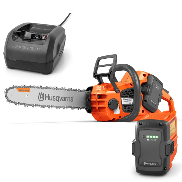 Husqvarna 435i incl. BLi30 & QC250 in the group Forest / Chainsaws / Battery Chainsaws at Entreprenadbutiken (9707182)